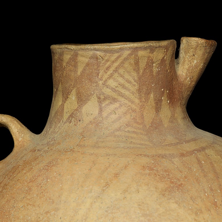 Large rounded ceramic jar, Neolithic (3rd - 2nd millennium B.C.)