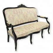 Sillón ebonizado con tapicería estilo Art Nouveau, s.XX - 1