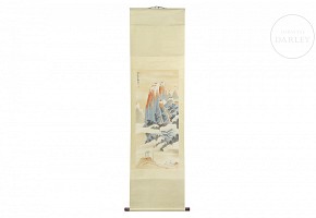 Chinese painting ‘Mountain landscape’, 20th century