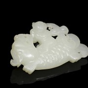 Pendant of white jade, 20th century