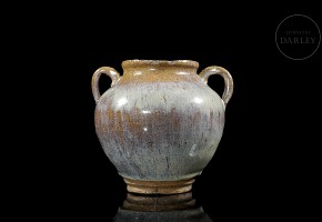 Glazed pottery vessel, Yuan dynasty