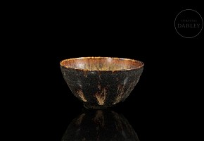 Ceramic bowl with ‘Tiger Skin’ glaze, Jizhou Kiln