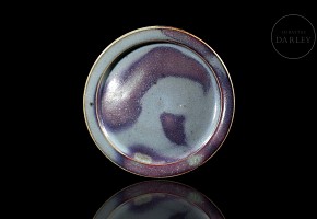 Junyao glazed earthenware dish, Song dynasty