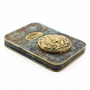 Cloisonné emamel inkwell, China, Qing dinasty (1644-1912)