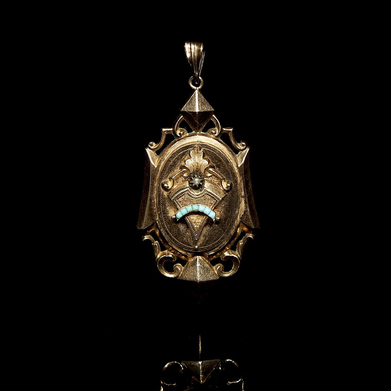 Victorian pendant in 9 kt gold