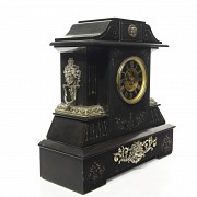 Gran reloj de mármol estilo Napoleón III, s.XX