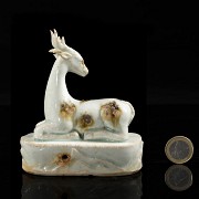 Ceramic-glazed ‘Deer’ paperweight, Song dynasty