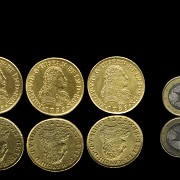 Tres monedas de oro 