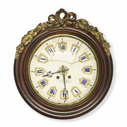 Wooden porthole clock, 20th century