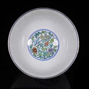 Porcelain and silver bowl with ‘Doucai’ decoration, Qing Dynasty