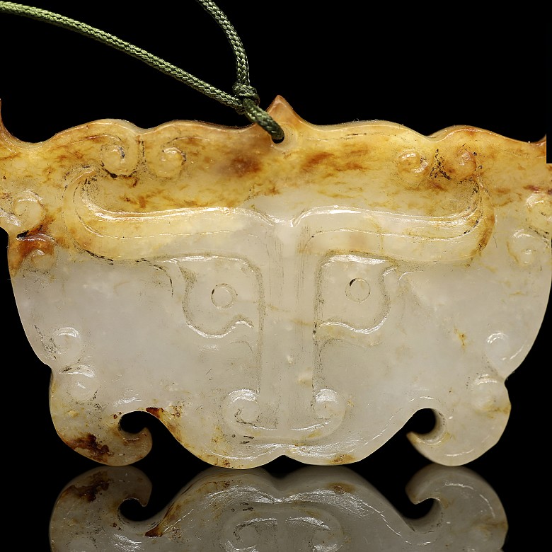 White jade mask, Eastern Han dynasty