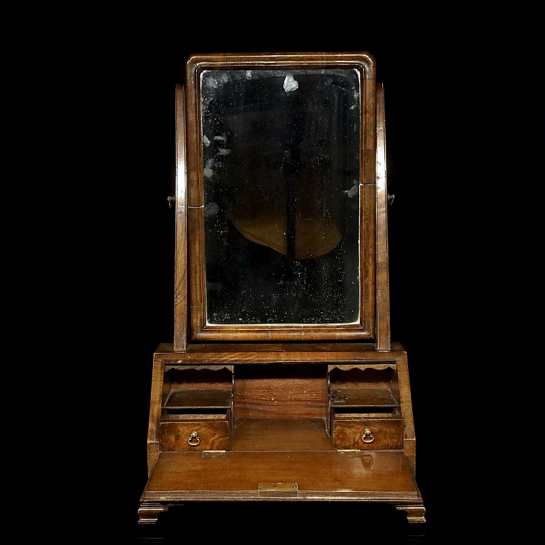 Dressing table mirror with desk, 19th century