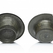 Two bronze bowls, Indonesia. 19th century