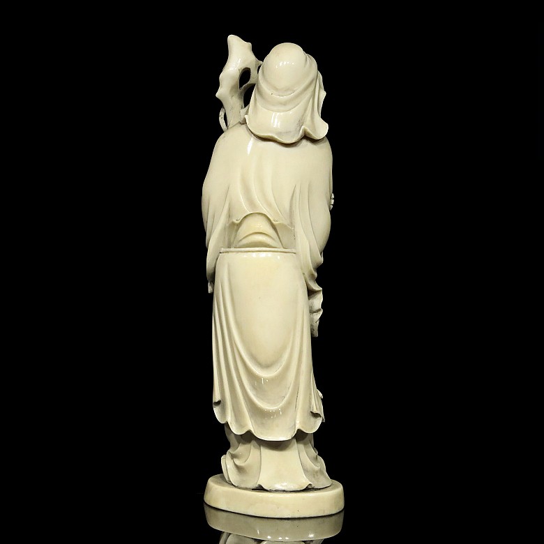 A carved ivory 