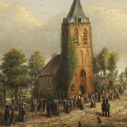 German school 20th century “ Holy Mass Day”