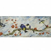 S. Boix ‘Pair of paintings with birds’, 1967