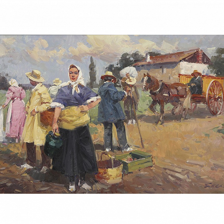 Cruz López Sagasta (1951) ‘Rural scene’, 20th century