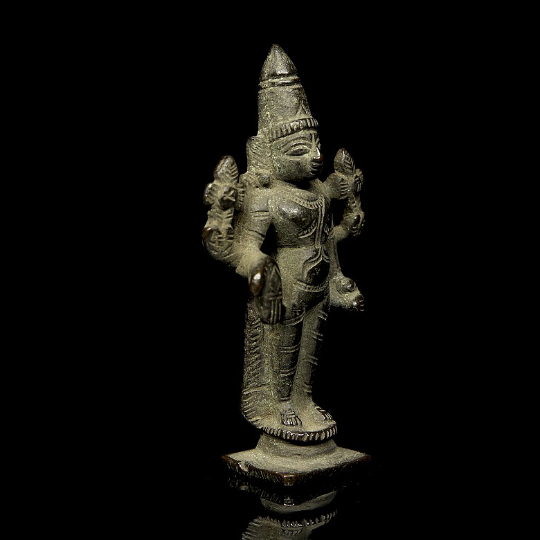 Small bronze deity, 19th century