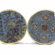 Cloisonne box, with Qianlong seal.