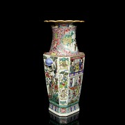 Cantonese vase famille rose “Scenes”, 20th century