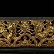 A Indonesian carved wood panels, 20th century