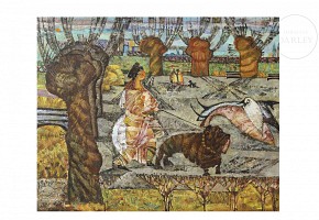 Elena Rudoplavova (20th century) “Spring Rendezvous”, 1995