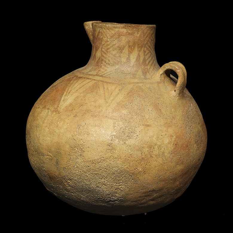 Large rounded ceramic jar, Neolithic (3rd - 2nd millennium B.C.)