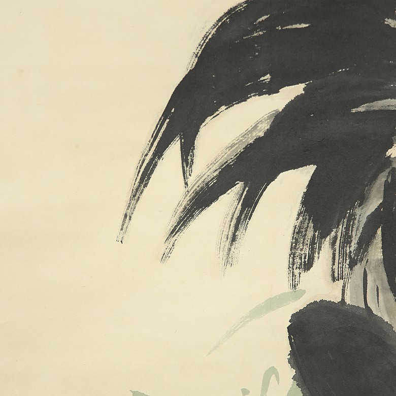 Chinese painting ‘Rooster’, 20th century