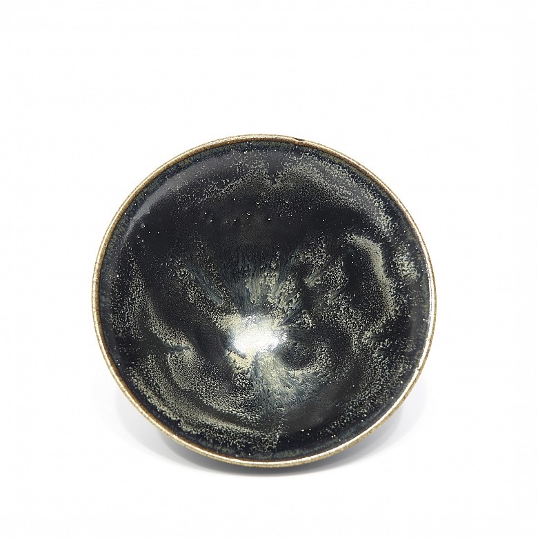 Ceramic bowl with black glaze, Song style