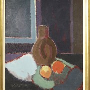 20th century painting ‘Still life with jug and oranges’