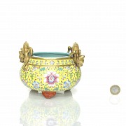 Enameled ceramic censer, 20th century