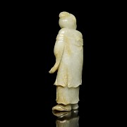 Carved jade figure “Monk”, Qing dynasty