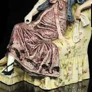 Porcelain enamelled figurine 