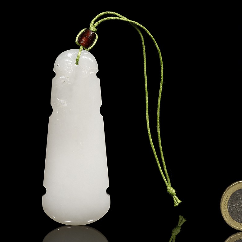 White jade pendant 'Guqin', Qing dynasty, Qianlong