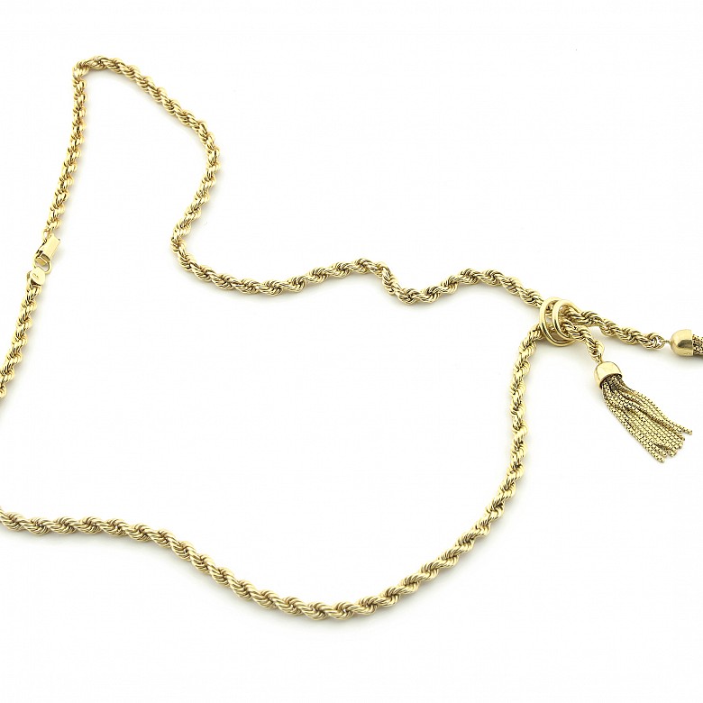 18k yellow gold choker