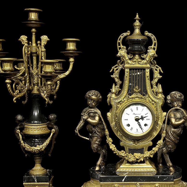 Louis XVI style, hinged clock, 20th century