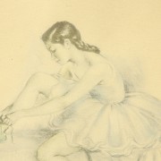 Dibujo de bailarina, Federigo GISBERT SOLER