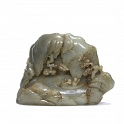 Carved jade figure 