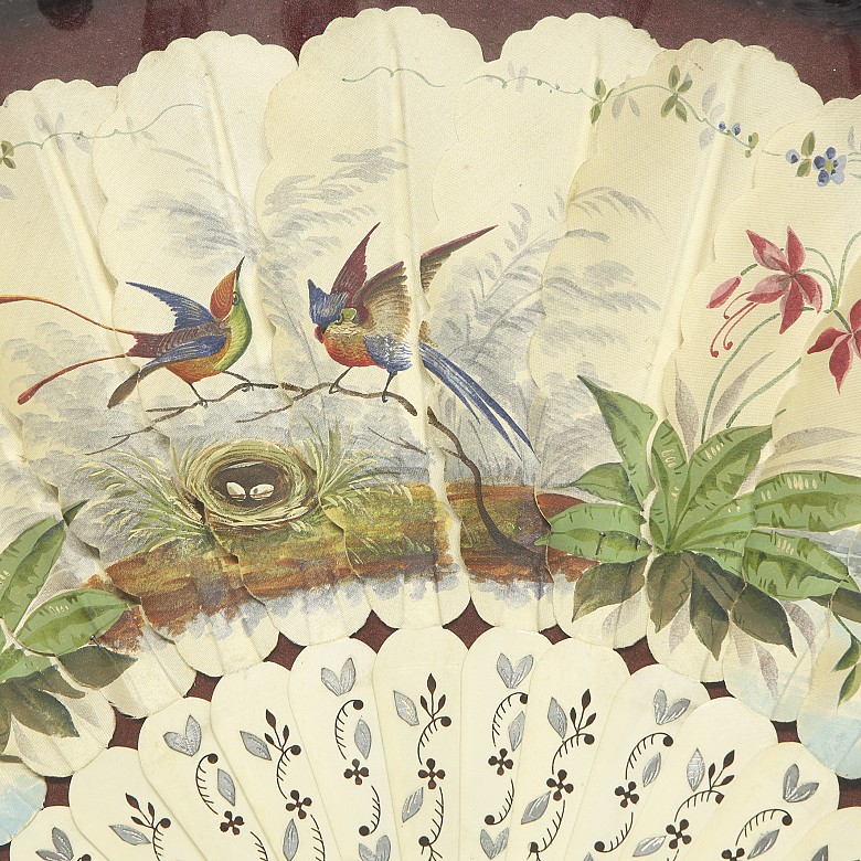 Birds’ fan with bone shafts, 20th century