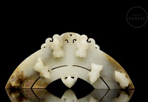 Huang carved jade “Tapirs”, Fighting Kingdoms