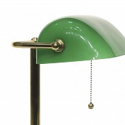 Emeralite style desk lamp, late 20th century