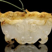 White jade mask, Eastern Han dynasty