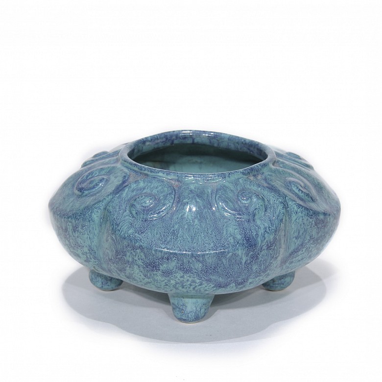 Glazed ceramic censer, China, 20th century