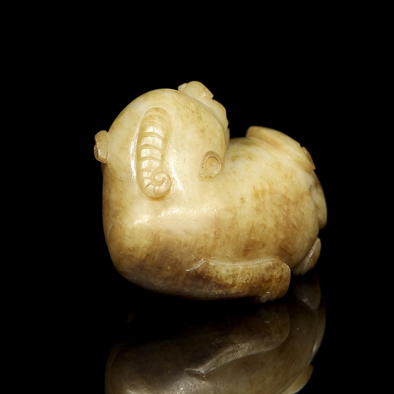 Carved jade figure 