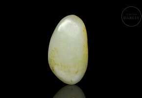 Carved jade “Sage and poem”, Qing dynasty