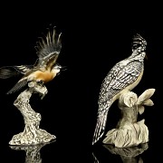 Two porcelain birds, 20th century