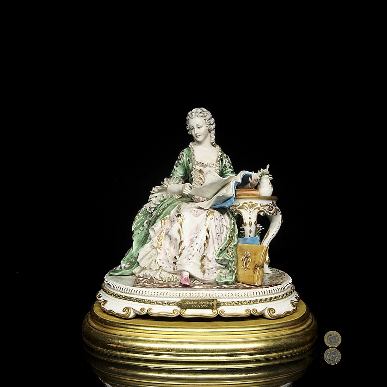 Italian porcelain ‘Madame Pompador’, 20th century - 11