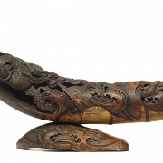 Carved bamboo figure “Dragon”, 20th century