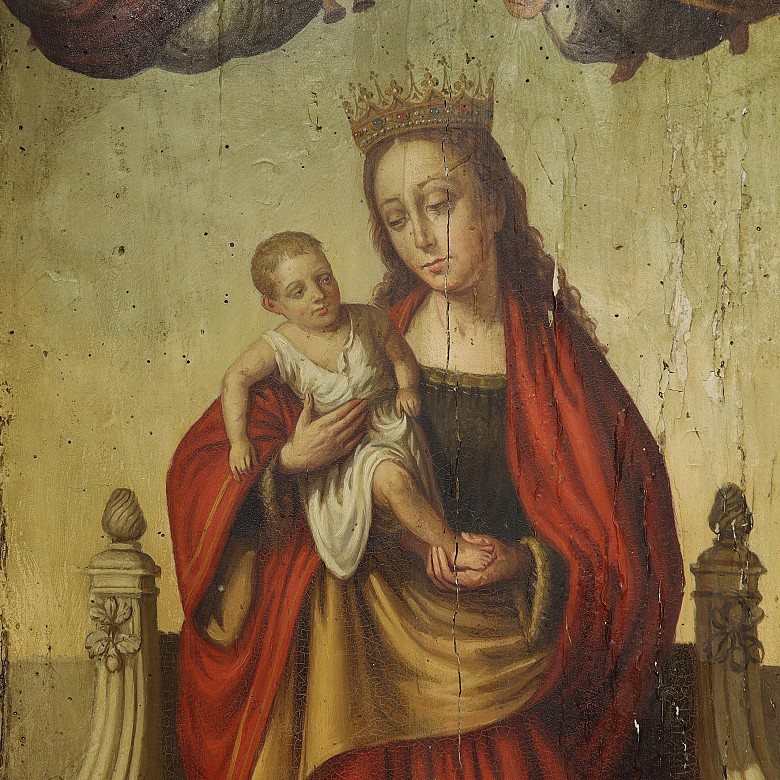 Altarpiece ‘Virgin Mary with the Child Jesus’, 19th century