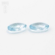 pareja de topacios azules 14.00cts